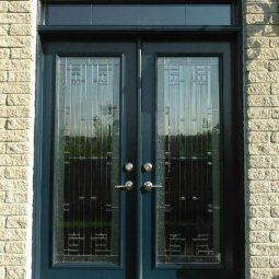Front Entrance Door with Decorative Glass